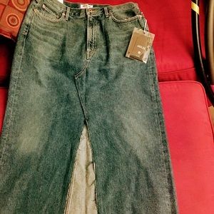 Floor length jean skirt by Agolde